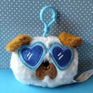 3/$20💗American Greetings Pawsome Plush Puppy  Dog Keychain Clip